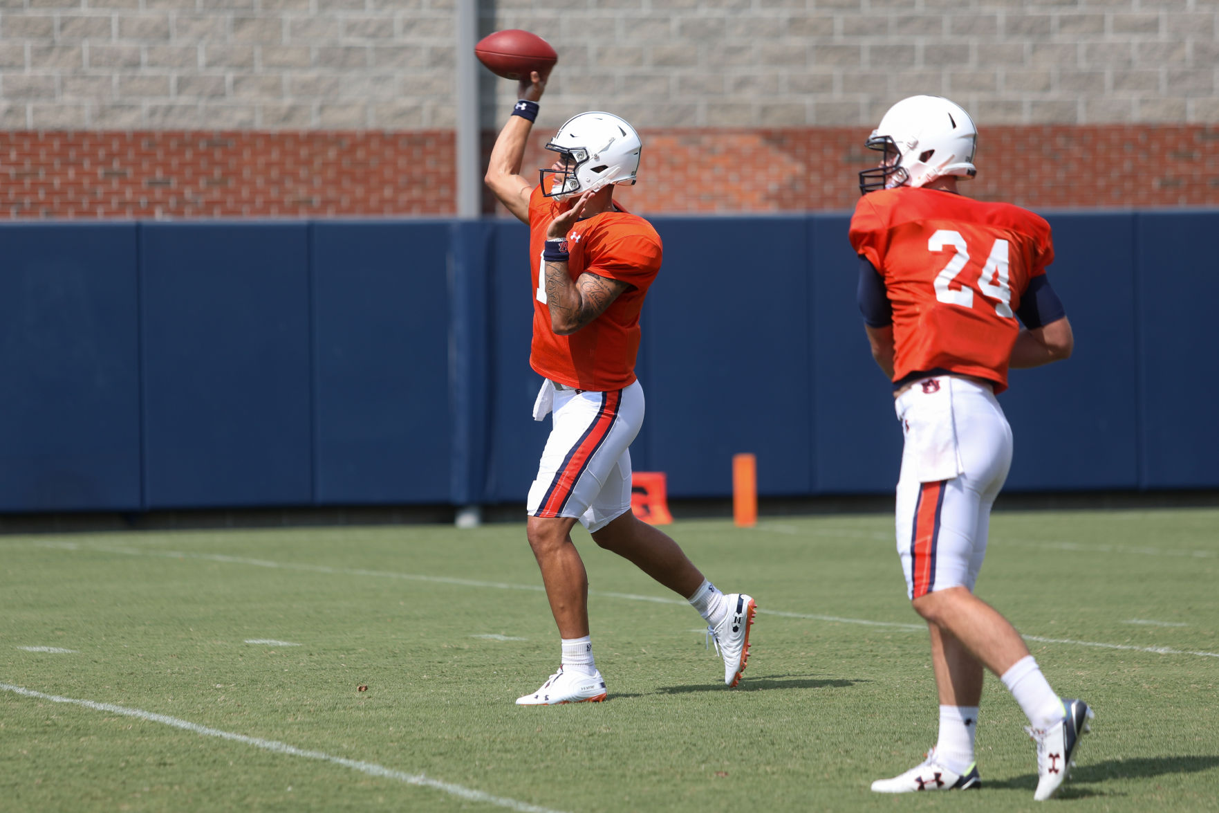 Auburn football practice Aug. 12